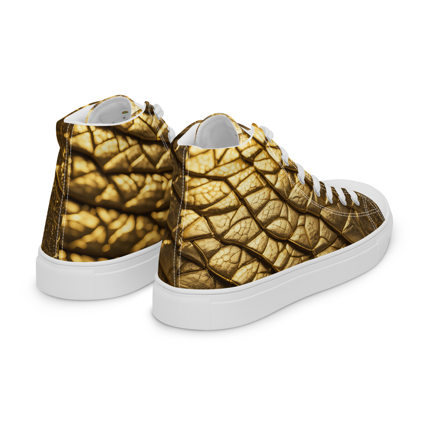 New Lizard Skin, high top canvas shoes