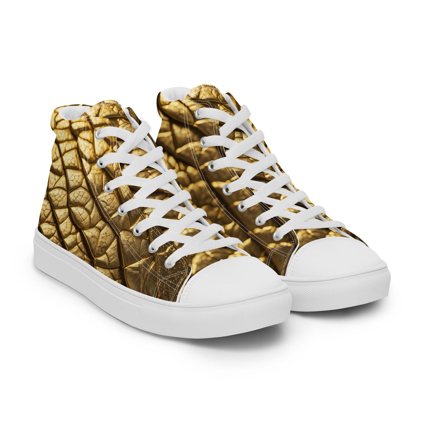 New Lizard Skin, high top canvas shoes