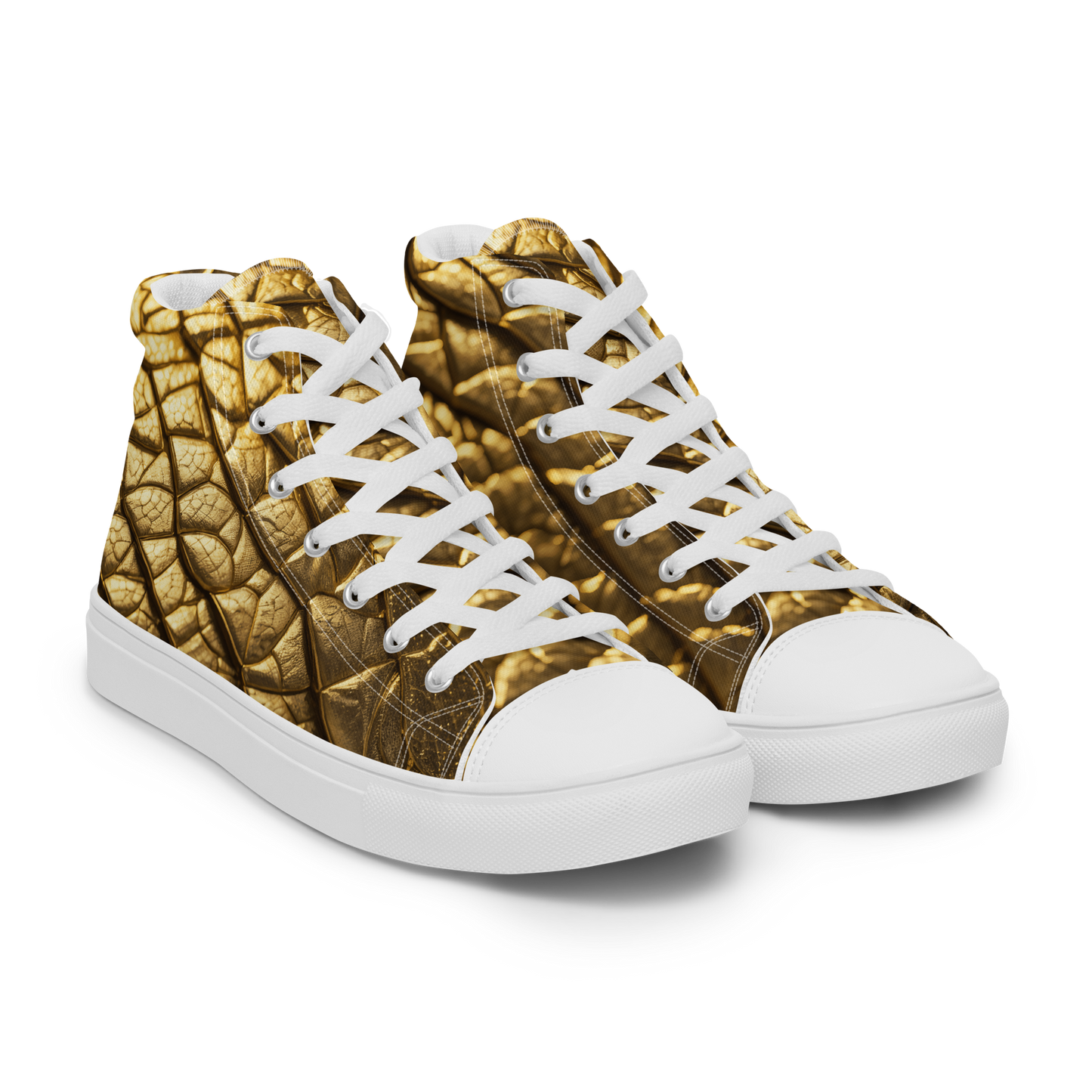 New Lizard Skin, high top canvas shoes