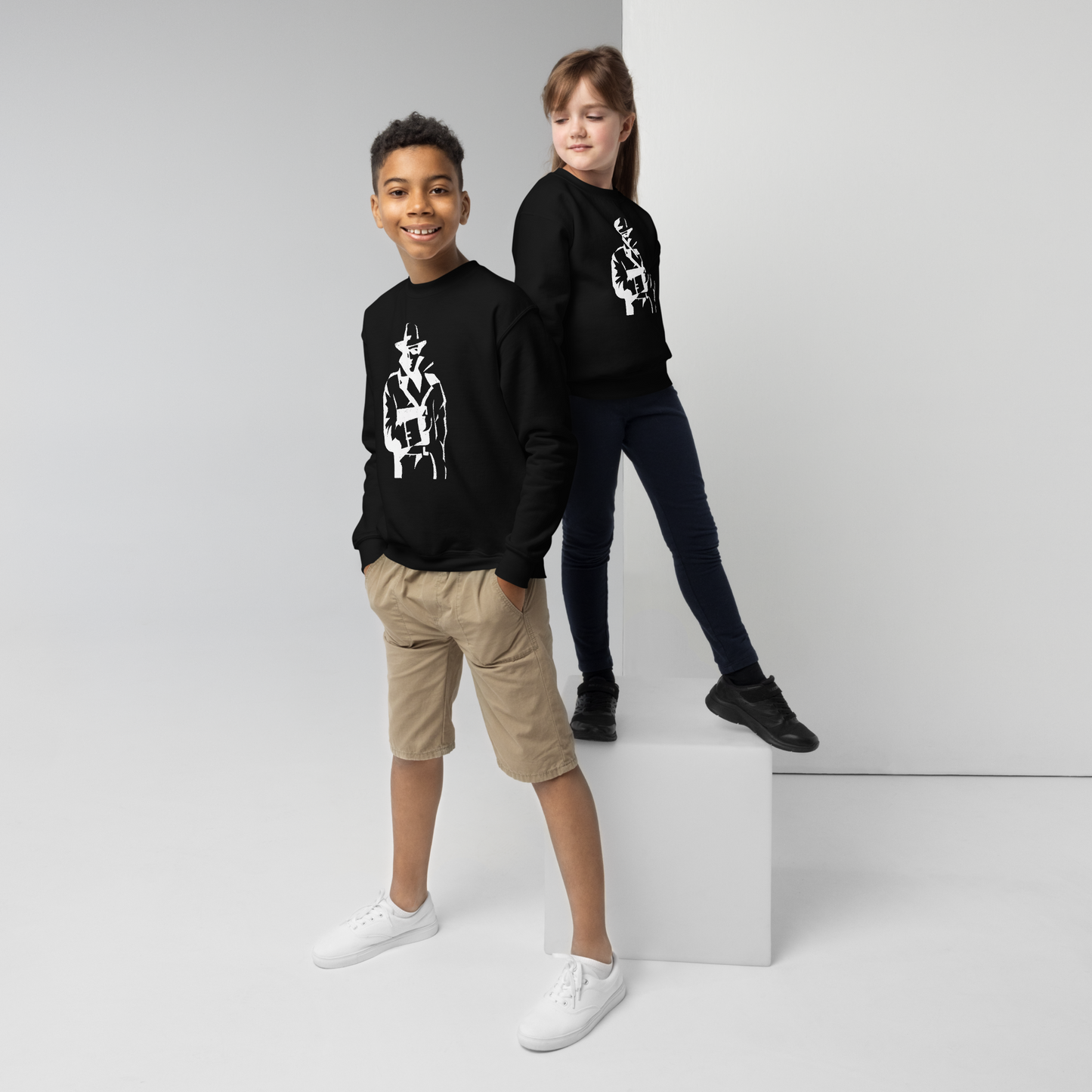 The Spy Black, Youth crewneck sweatshirt