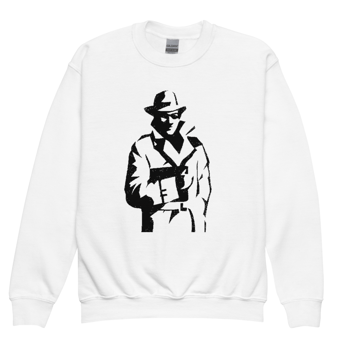 The Spy White, Youth crewneck sweatshirt